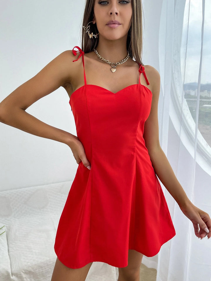 Vestido Casual Corto de Tirantes y Corte Campana - LIZAPONS