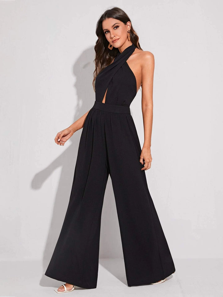 Palazzo Elegante de Espalda Descubierta y Cuello Halter - LIZAPONS