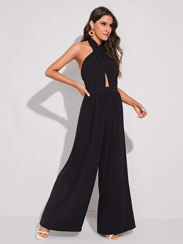 Palazzo Elegante de Espalda Descubierta y Cuello Halter - LIZAPONS