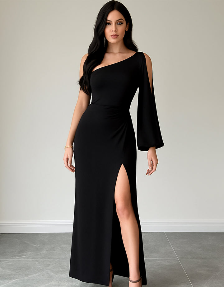 Vestido Francés Elegante y Sexy con Abertura Lateral - LIZAPONS