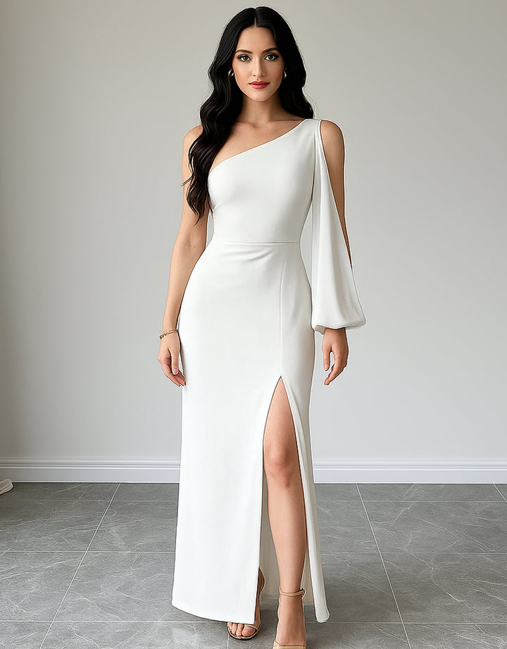 Vestido Francés Elegante y Sexy con Abertura Lateral - LIZAPONS