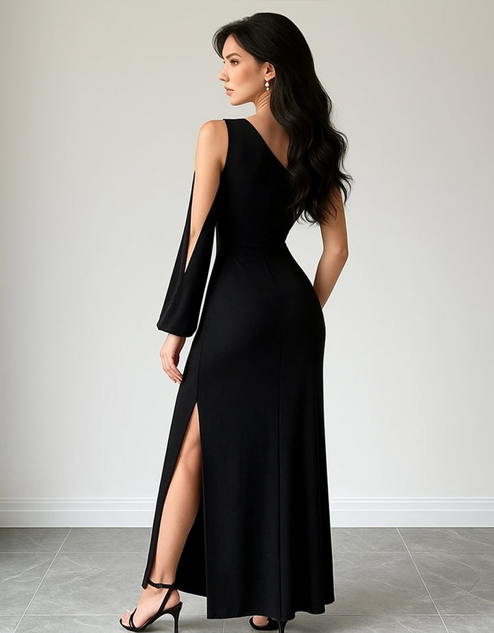 Vestido Francés Elegante y Sexy con Abertura Lateral - LIZAPONS