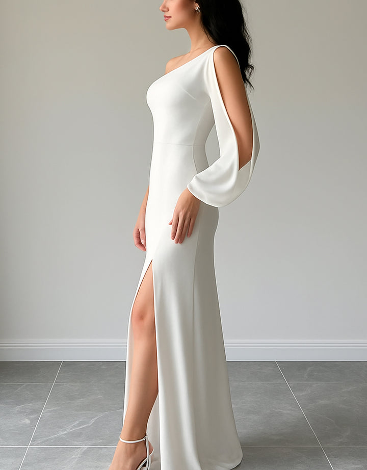 Vestido Francés Elegante y Sexy con Abertura Lateral - LIZAPONS