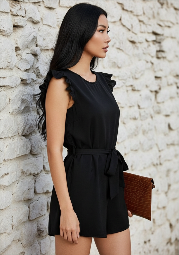 Mono Corto de Volante en Manga y Cinturón - LIZAPONS