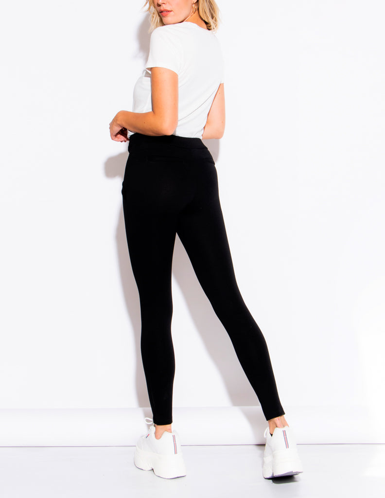 Leggins liso con resorte en pretina - Liza Pons