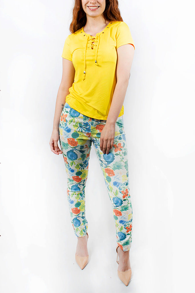 Pantalón estampado con bolsillos - Liza Pons