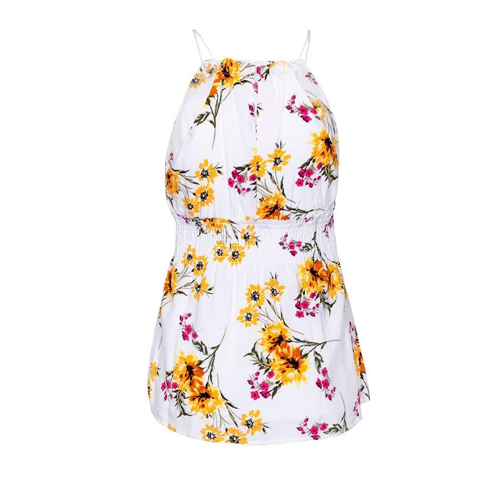 Blusa de maternidad sin manga con tirante de corte imperio - Liza Pons