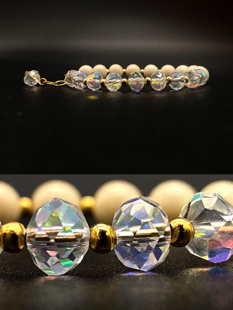 Pulsera de piedras y perlas de cristal con cierre tipo langosta - LIZAPONS